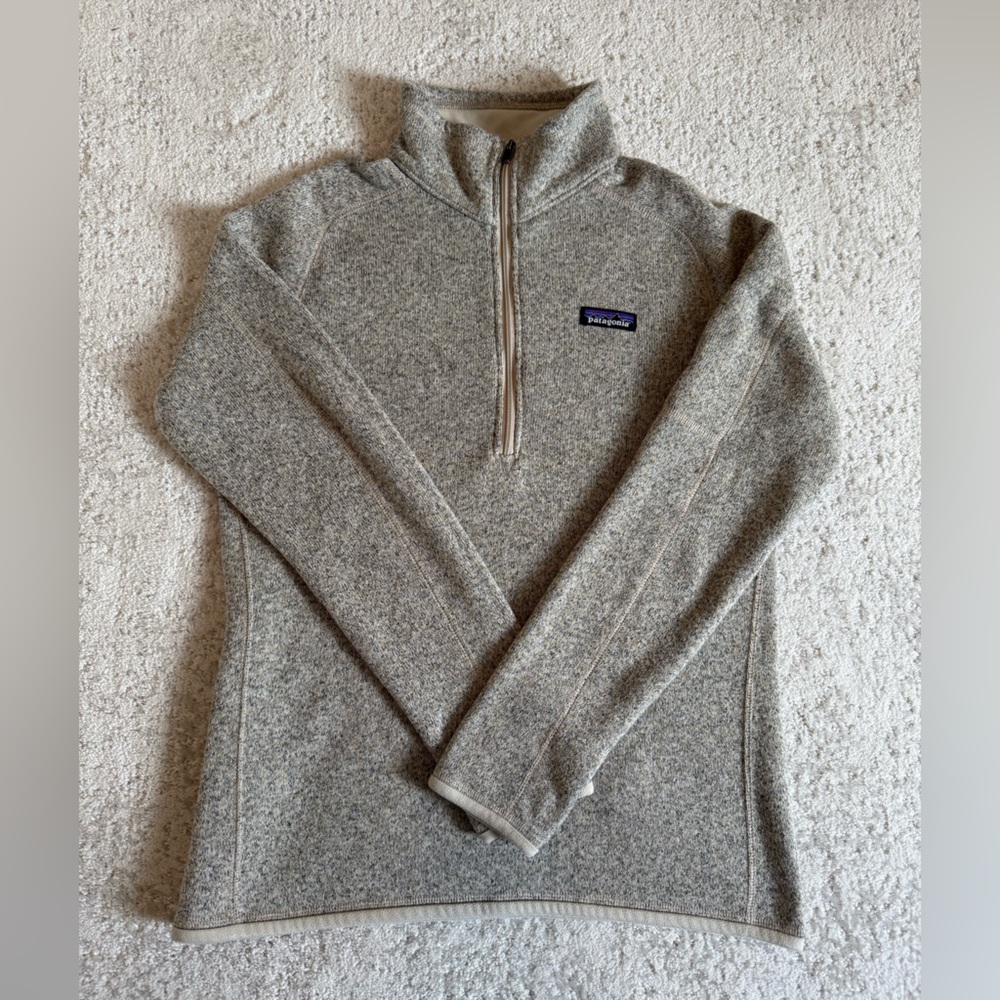 Patagonia Gray Zip Up Sweater Classic Outdoor Style
